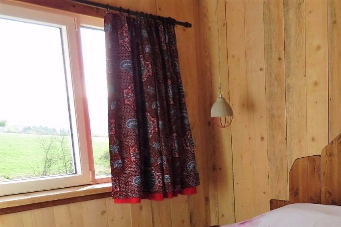 Master bedroom in onze vakantiewoning met zicht op de 
